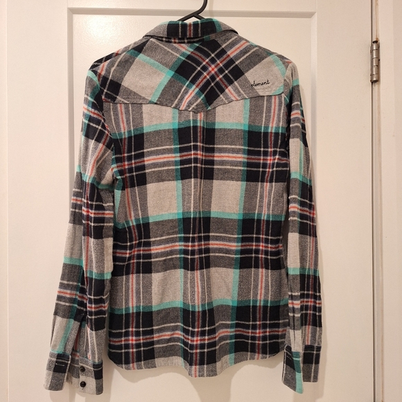 ⭐️3/$20 Element Plaid Button Down Long Sleeve Shirt Sz Large - Picture 4 of 11